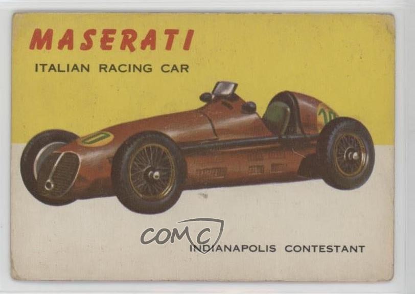 1954 Topps World on Wheels Maserati #11 7m3