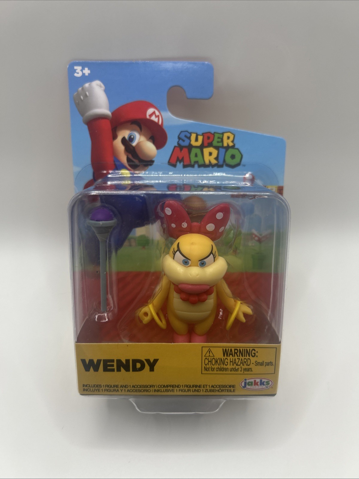 Super Mario World of Nintendo - Wendy Koopa - 2.5" Action Figure Jakks Pacific