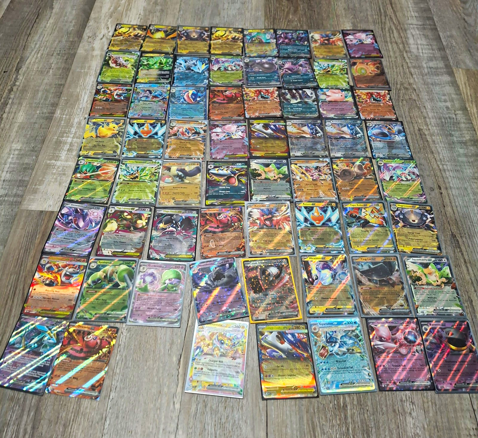 (NO BULK) Lotto 63 carte Pokemon TCG EX 