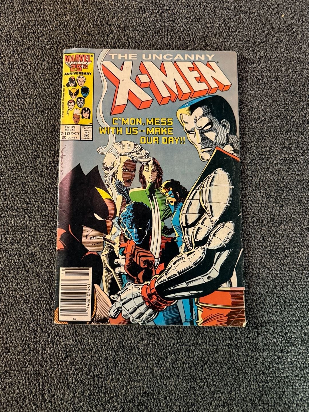 The Uncanny X-Men #210 Marvel Comics 1986