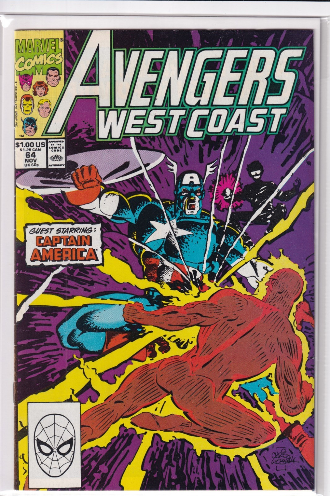 8491: MARVEL AVENGERS WEST COAST #64 qualità fine