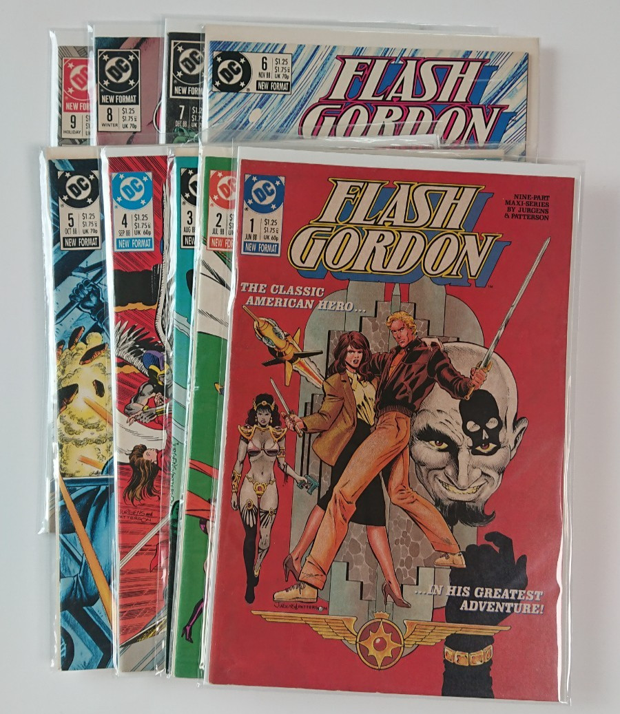 DC Flash Gordon #1-9 1988 lotto di 9 fumetti completi