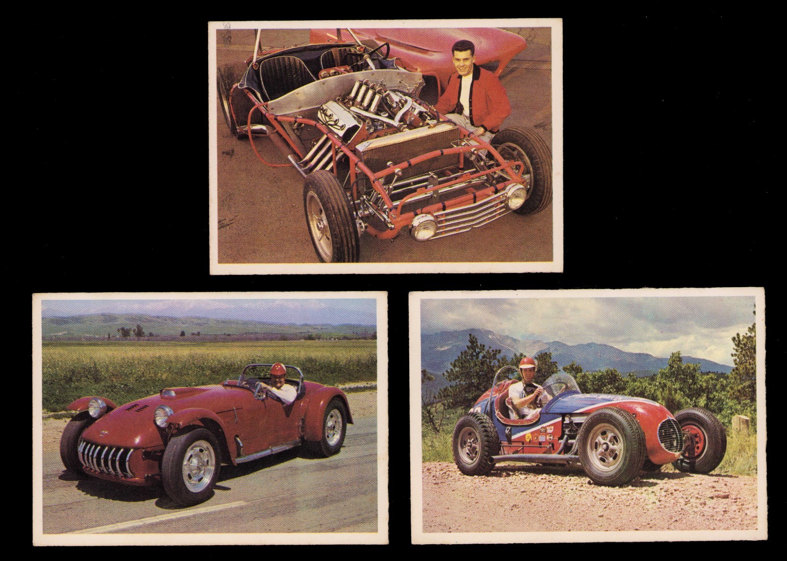 1965 Donruss • Scheda tecnica Hot Rod Trading Cards # 17 19 53 • Alta qualità