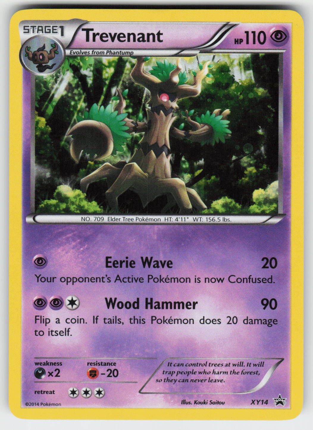 Trevenant Holo Promo XY Promos XY14 NM