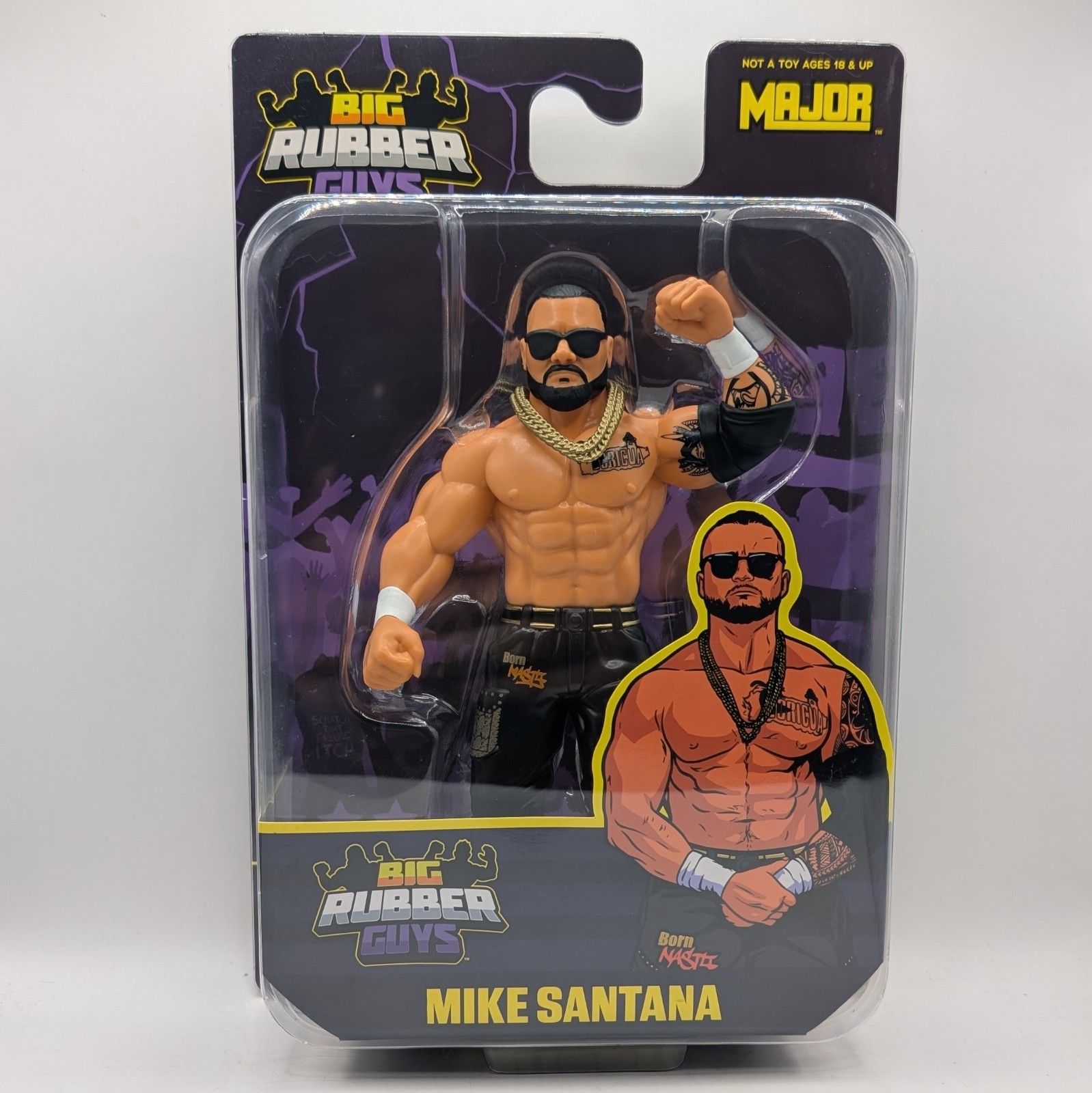 Major Big Rubber Guys 2026 Limited Edition Mike Santana MOC TNA Cruz NXT