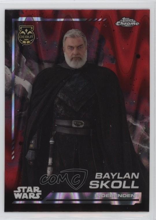 2024 Topps Chrome Star Wars Blaster Rosso RayWave Rifrattore Baylan Skoll #5 02ri