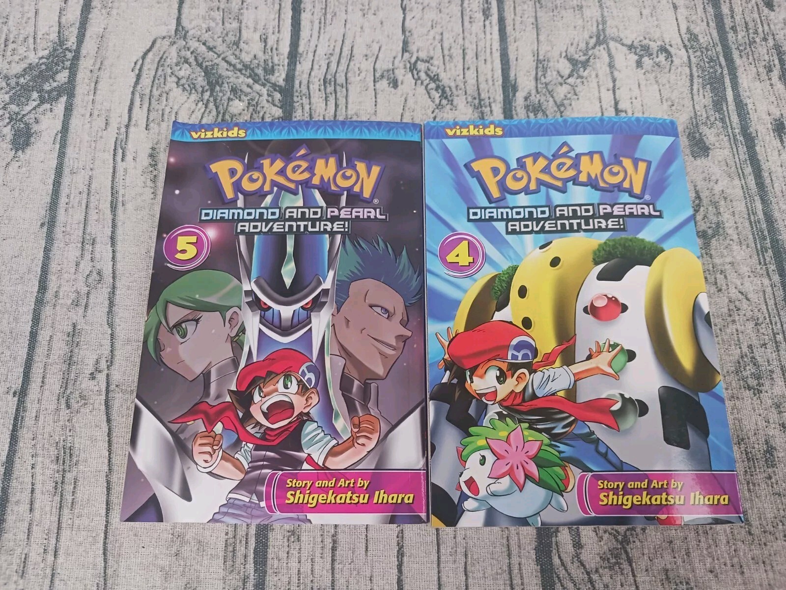 Pokemon Avventure Diamanti e Perle! Manga inglese Volume 4 e 5 - Usato 