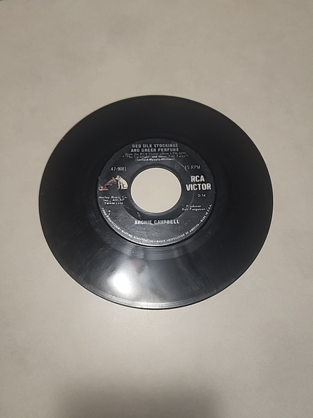 ARCHIE CAMPBELL RED SILK STOCKINGS The Cockfight VINYL 45 