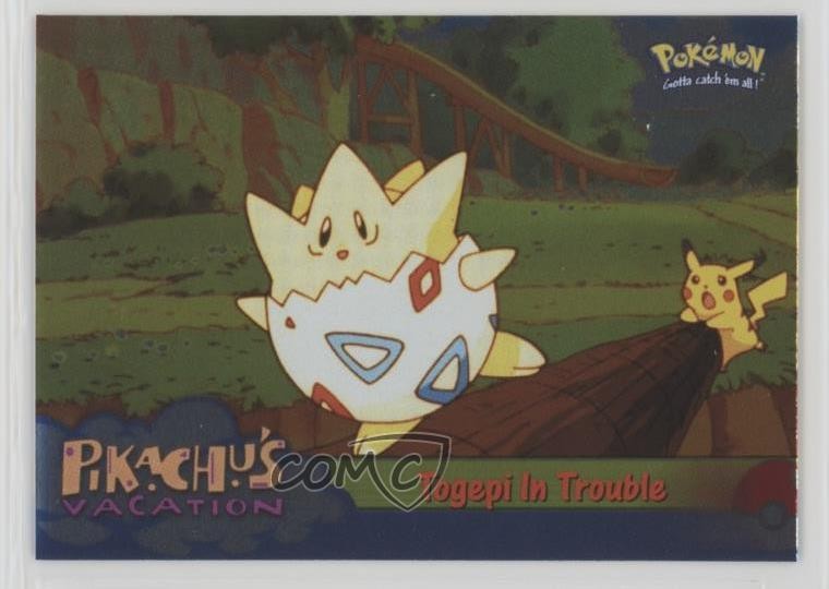 Togepi in Trouble Silver Foil 1st Printing (Blue Topps Logo) #45 1999 z3i