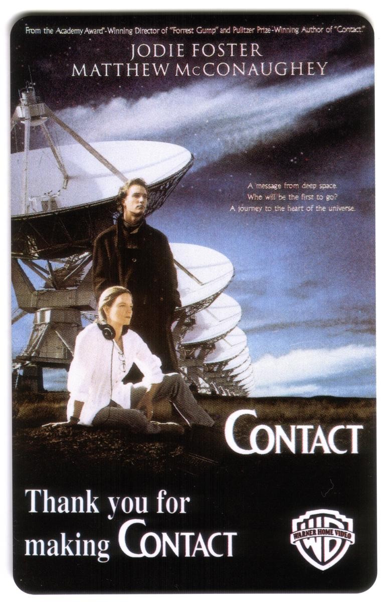 10M Contatto Film Con Jodie Foster: Warner Bros. Home Video Carta Telefonica