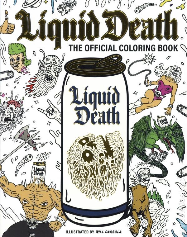 Liquid Death Il Libro da Colorare Ufficiale SC #1-1° NM 2026 Immagine Stock