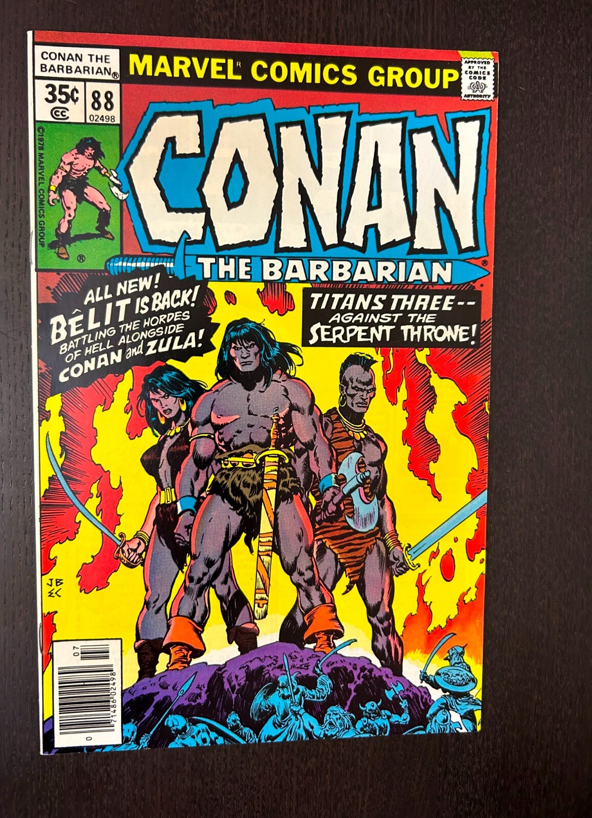 CONAN IL BARBARO #88 (Marvel Comics 1978) -- Fantasy dell'età del bronzo -- quasi nuovo -
