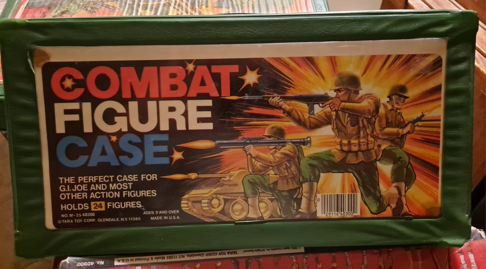 GIJoe ARAH Tara Toy Corp. Custodia per figure da combattimento con vassoi leggi/vedi foto