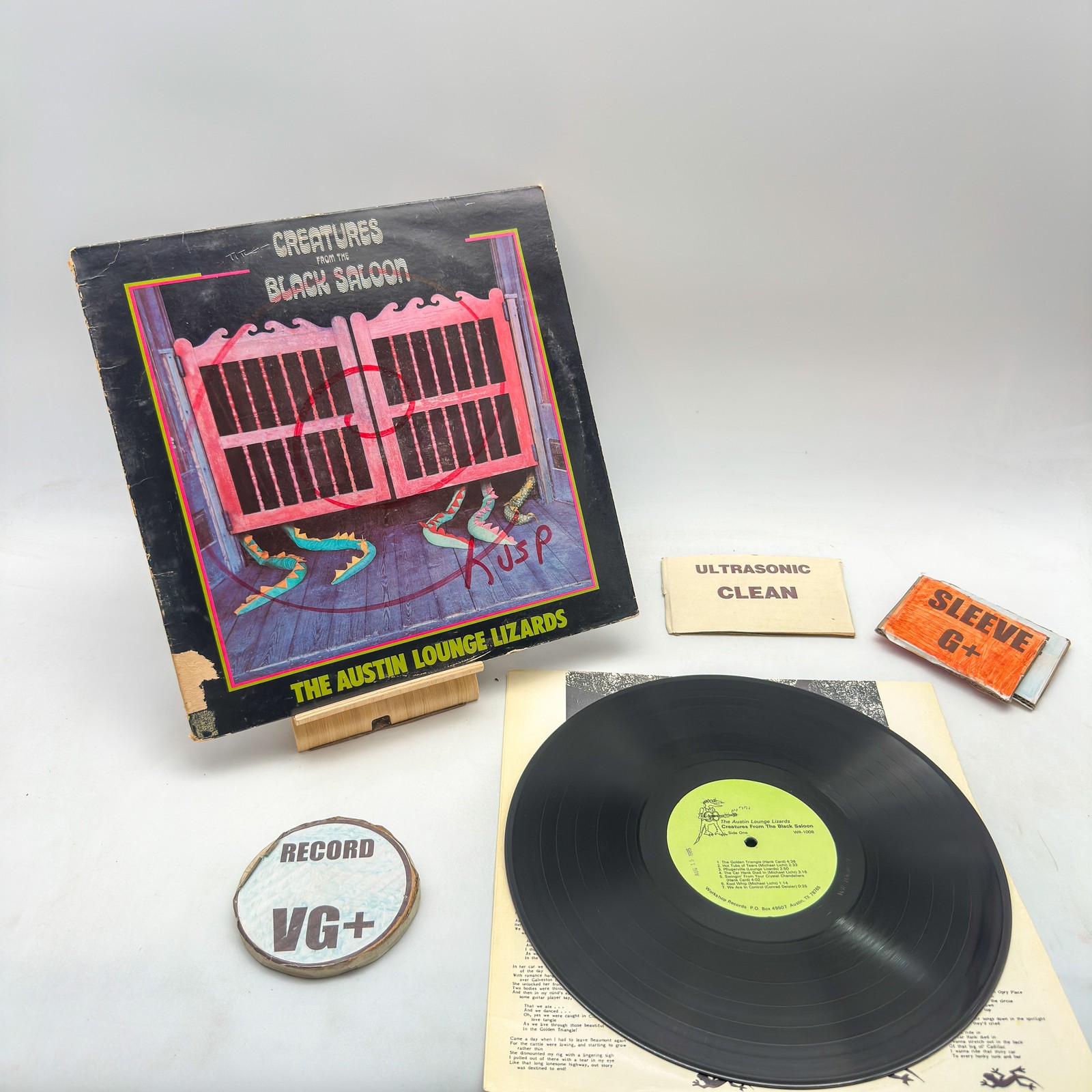Austin Lounge Lizards- Creatures From The Black Saloon VG+/G+ Ultrasonic Clean