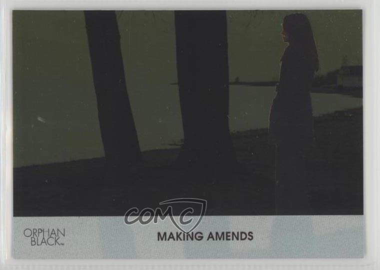 2016 Cryptozoic Orphan Black Stagione 1 Silver Foil Board Making Amends #27 4r3