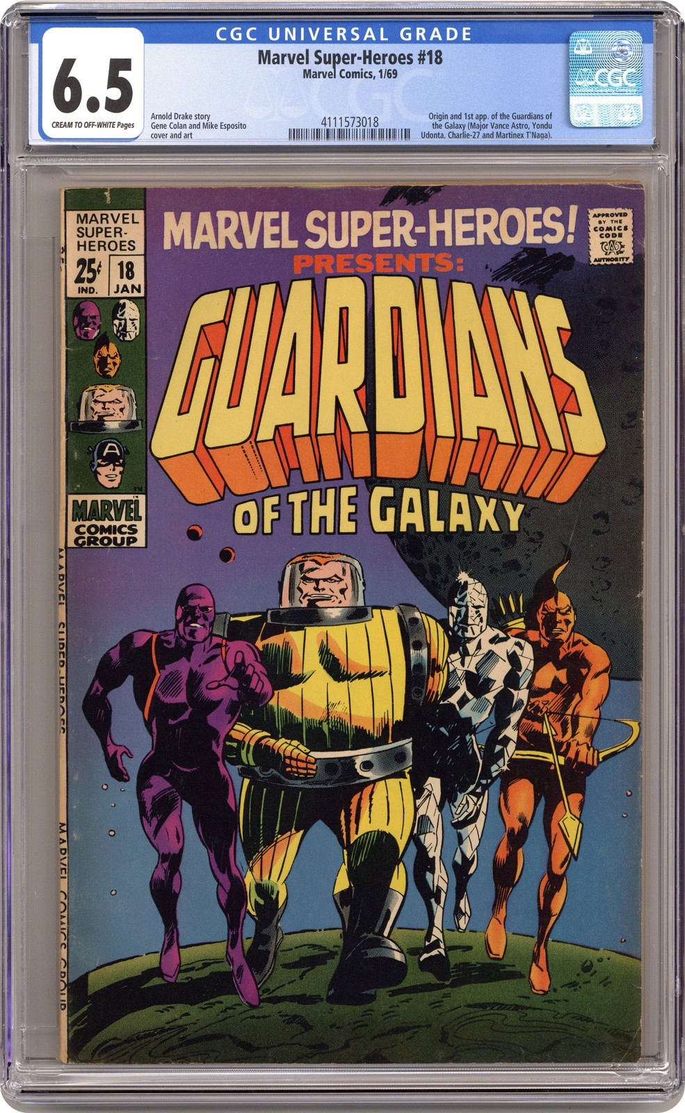 Marvel Super Heroes #18 CGC 6.5 1969 4111573018
