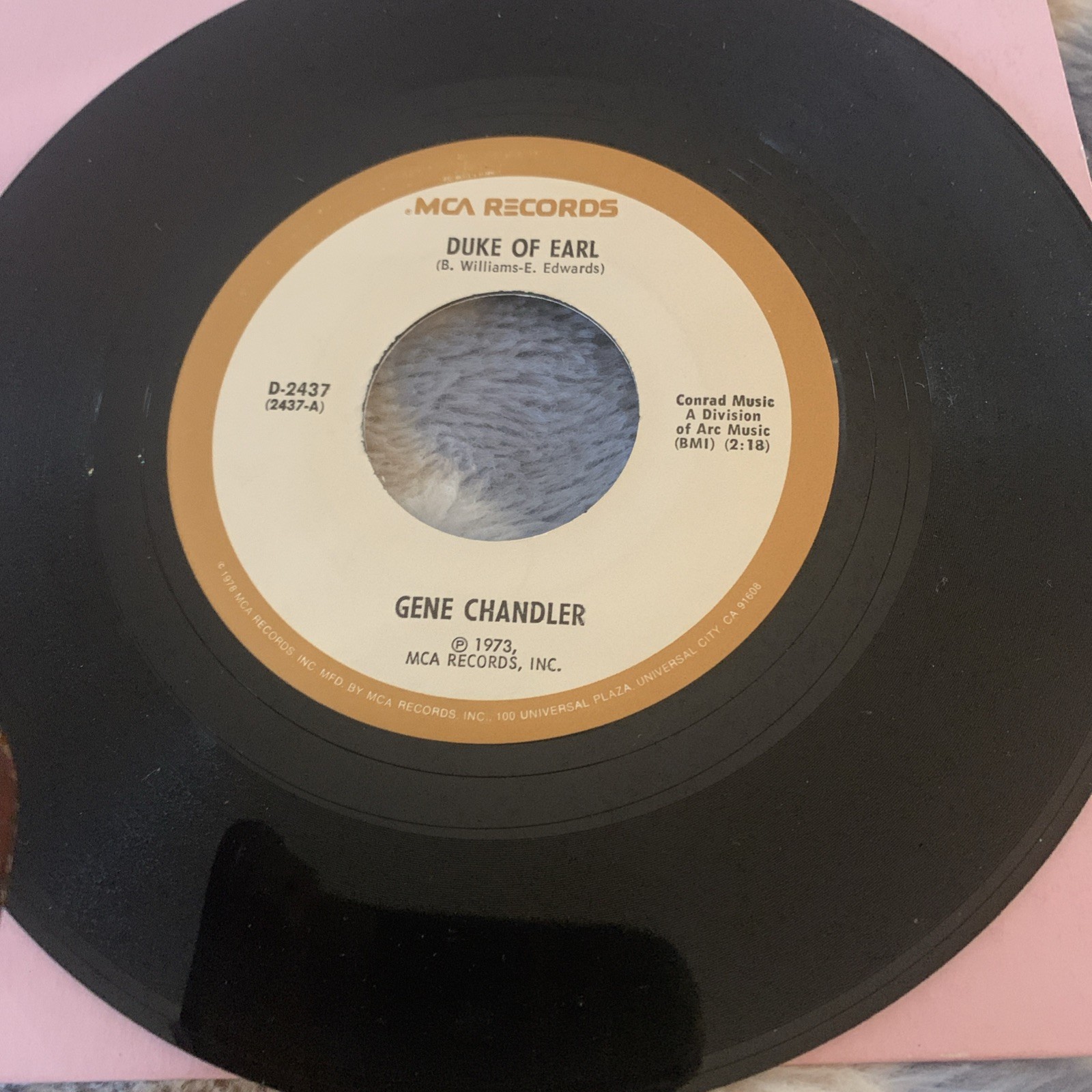 Gene Chandler - Duke Of Earl 7" Vinyl 45 RPM Single  
