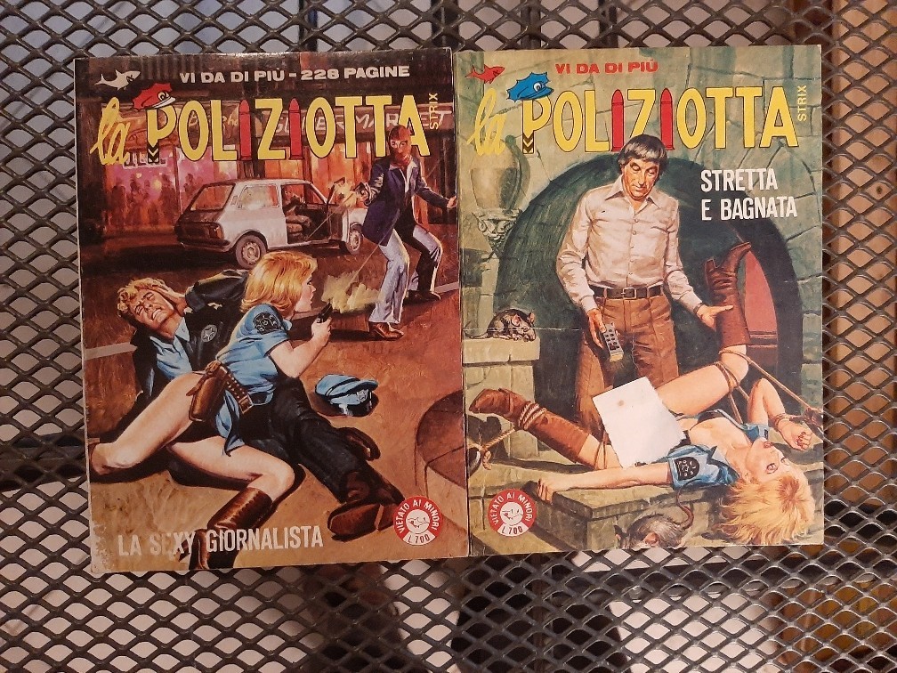 LA POLIZIOTTA Serie Strix Edifumetto. Lotto di 2. Nn.31-34