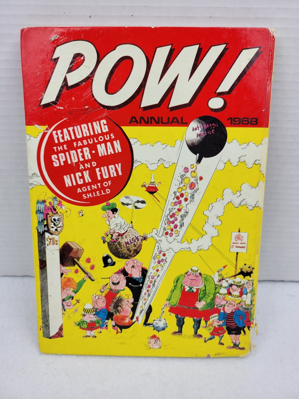 POW! Annuale (1968) Marvel Comics copertina rigida Steve Ditko Spider-Man Nick Fury libro