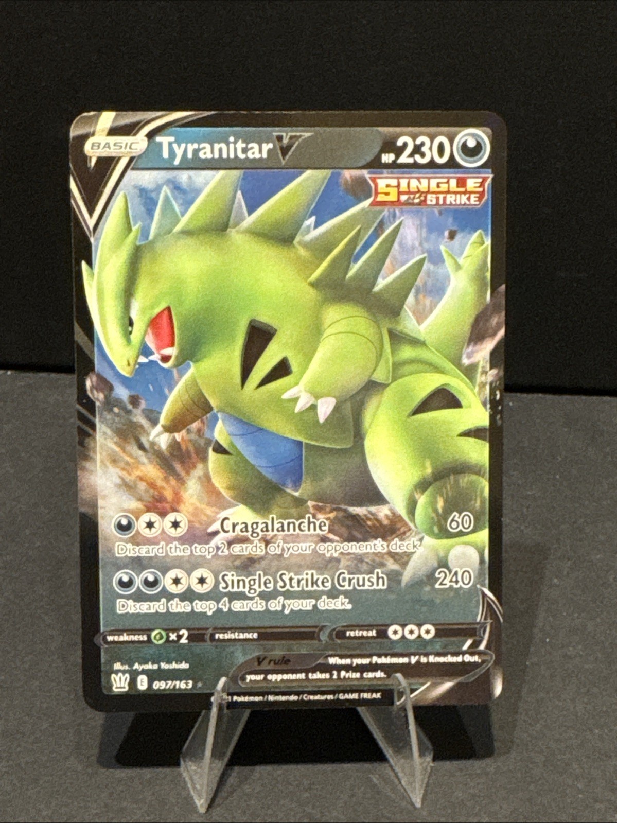Tyranitar V 097/163 Swsh05: Battle Styles Holo