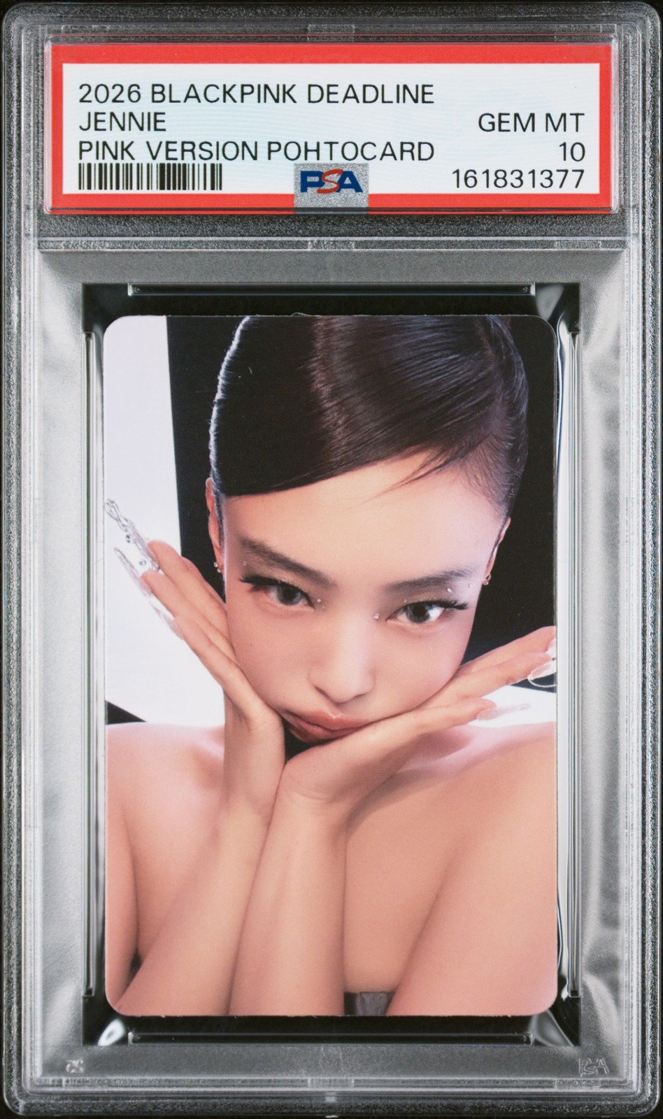 2026 BLACKPINK 3° MINI ALBUM SCADENZA VERSIONE ROSA CARTOLINE FOTOGRAFICHE JENNIE PSA 10
