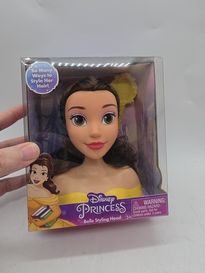 Disney Princess Belle testa styling con spazzola per capelli nuova esaurita 