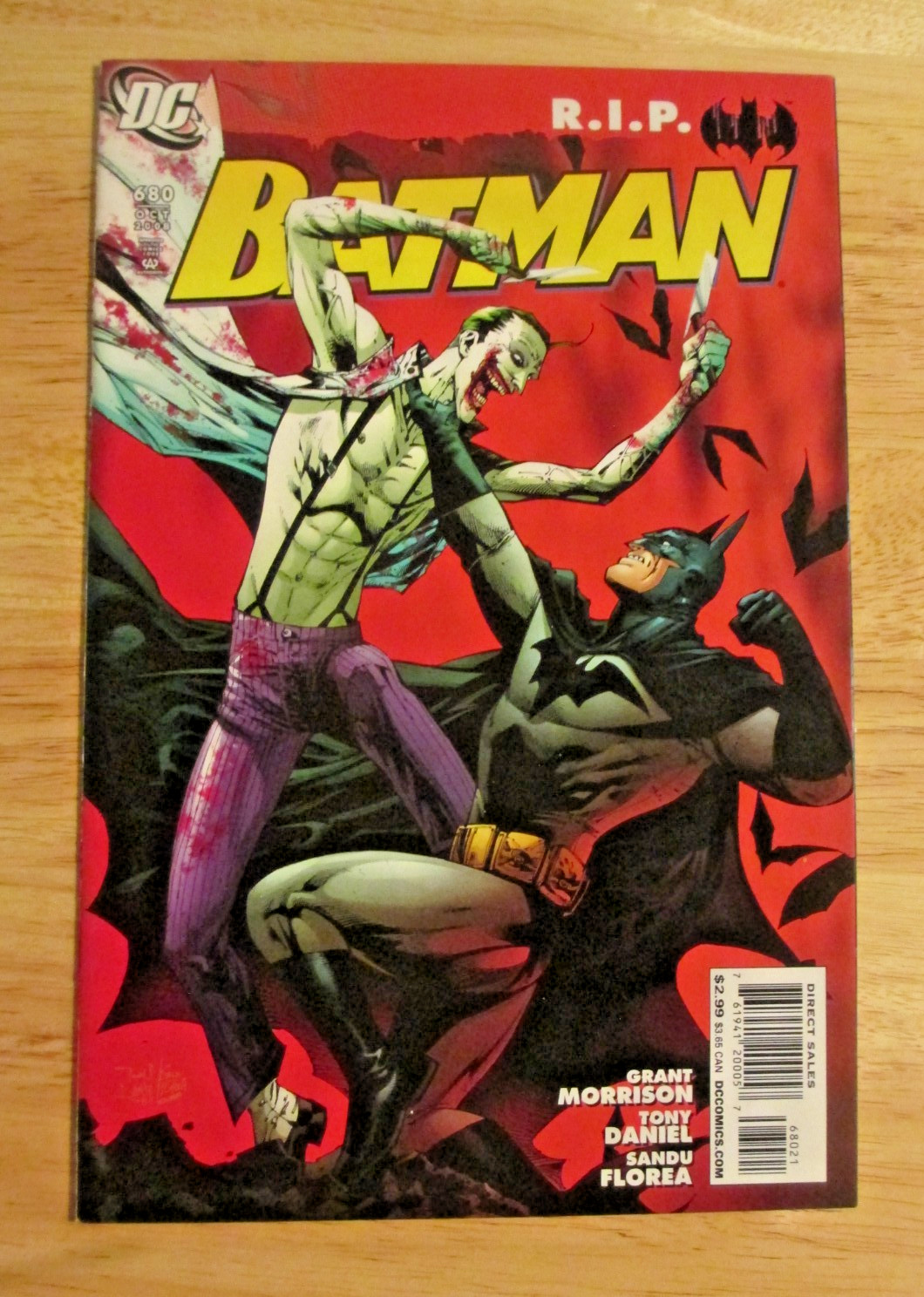 BATMAN #680 1:25 TONY DANIEL VARIANT DC COMICS BATMAN RIP