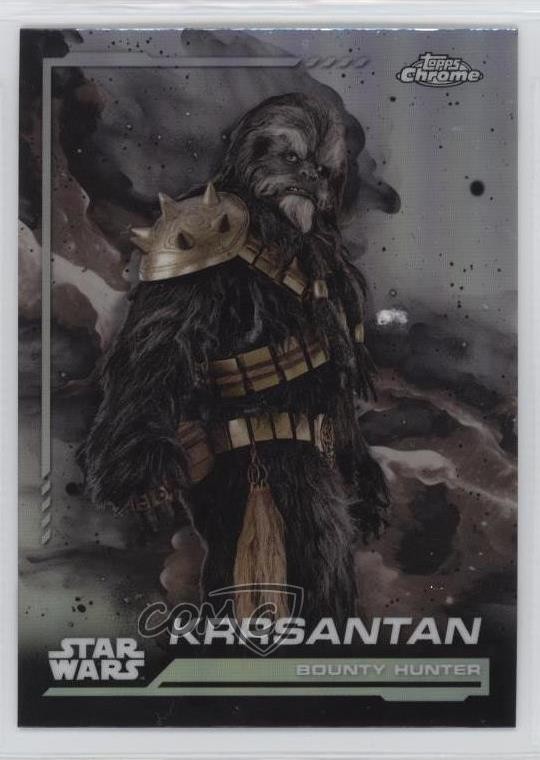 2024 Topps Chrome Star Wars Bounty Hunter rifrattore arcobaleno Krrsantan #26 2k3