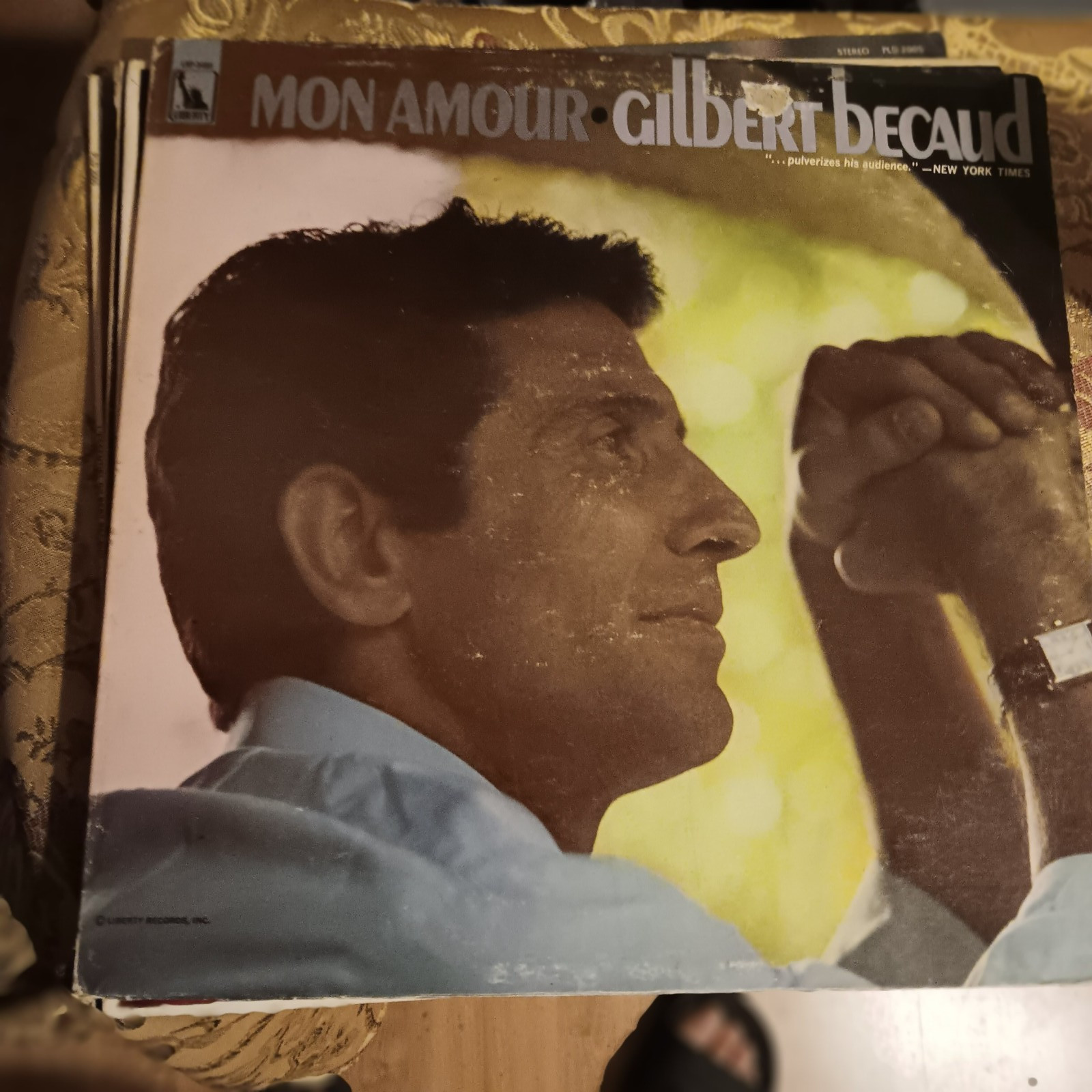 Gilbert Becaud 4 LP Vinyl Lot French Chanson Pathe Olympia Liberty L'Essentiel