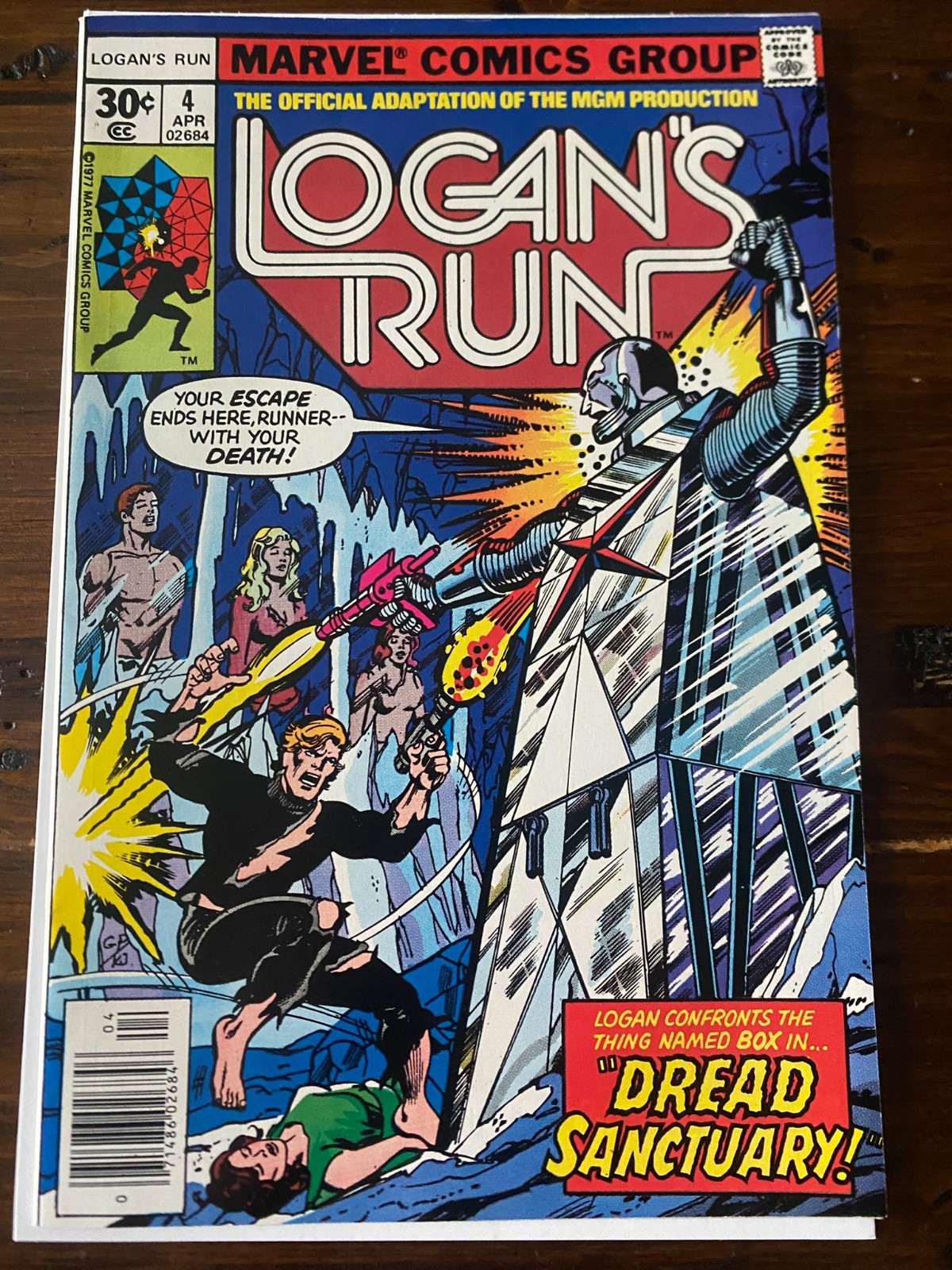 Copertina LOGAN'S RUN #4 8.0 VF George Perez 1977