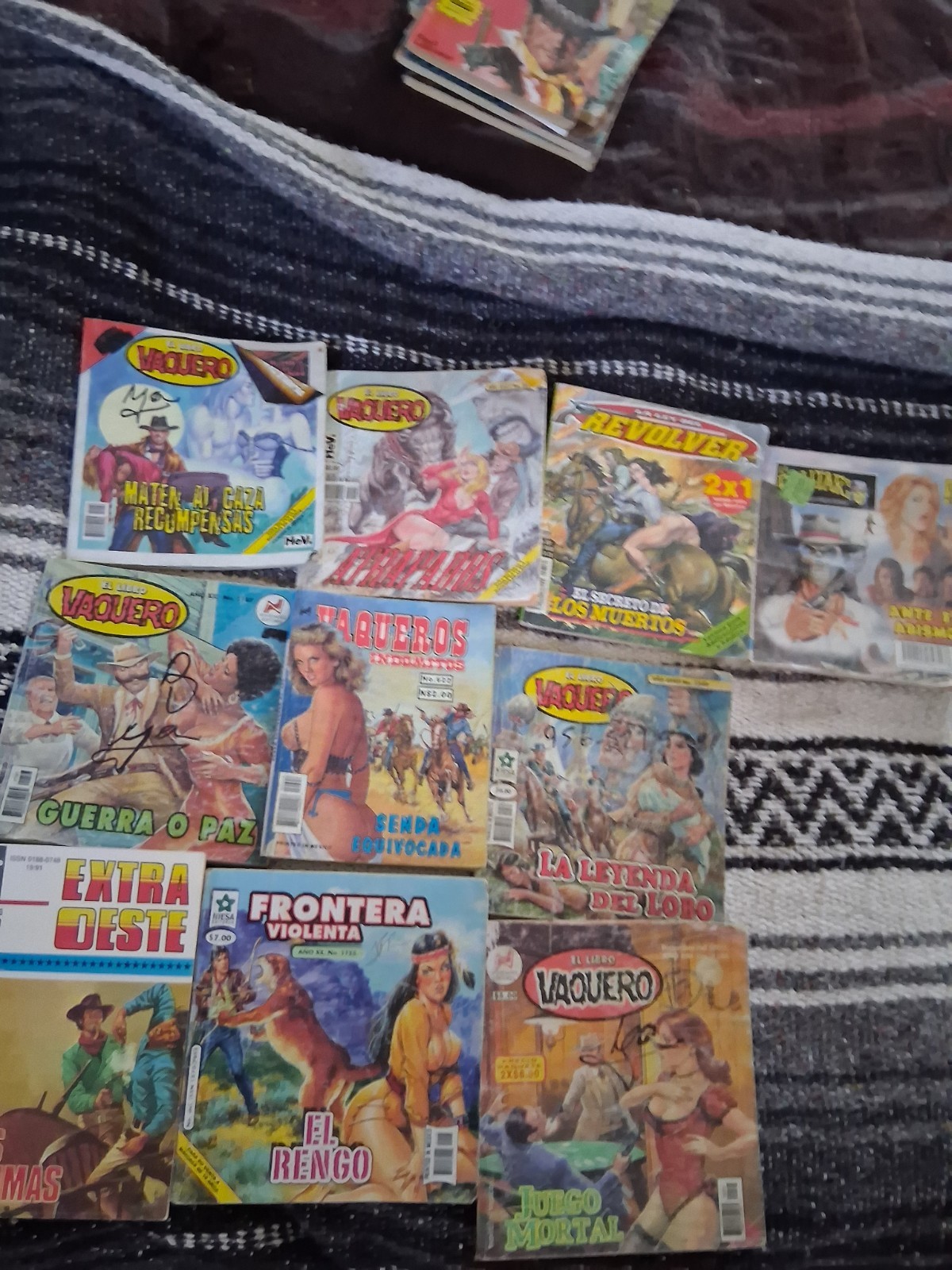 Libro Vaquero Y DE DIFFERENTES LOTTO DI 10 Usados 