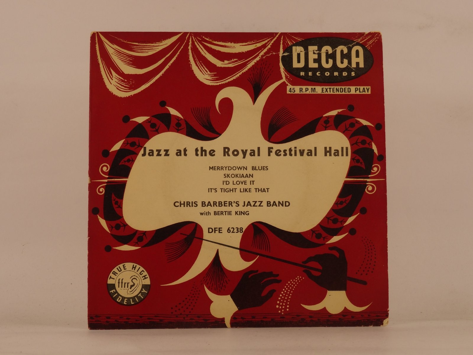 CHRIS BARBER'S JAZZ BAND FT BERTIE KING JAZZ AT THE ROYAL FESTIVAL HALL (94) 4 T