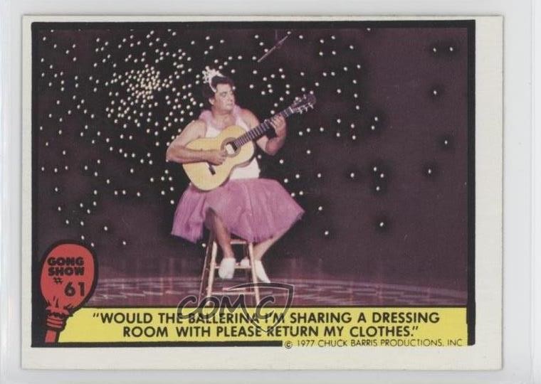 Fleer Gong Show 1977 #61 0lb8