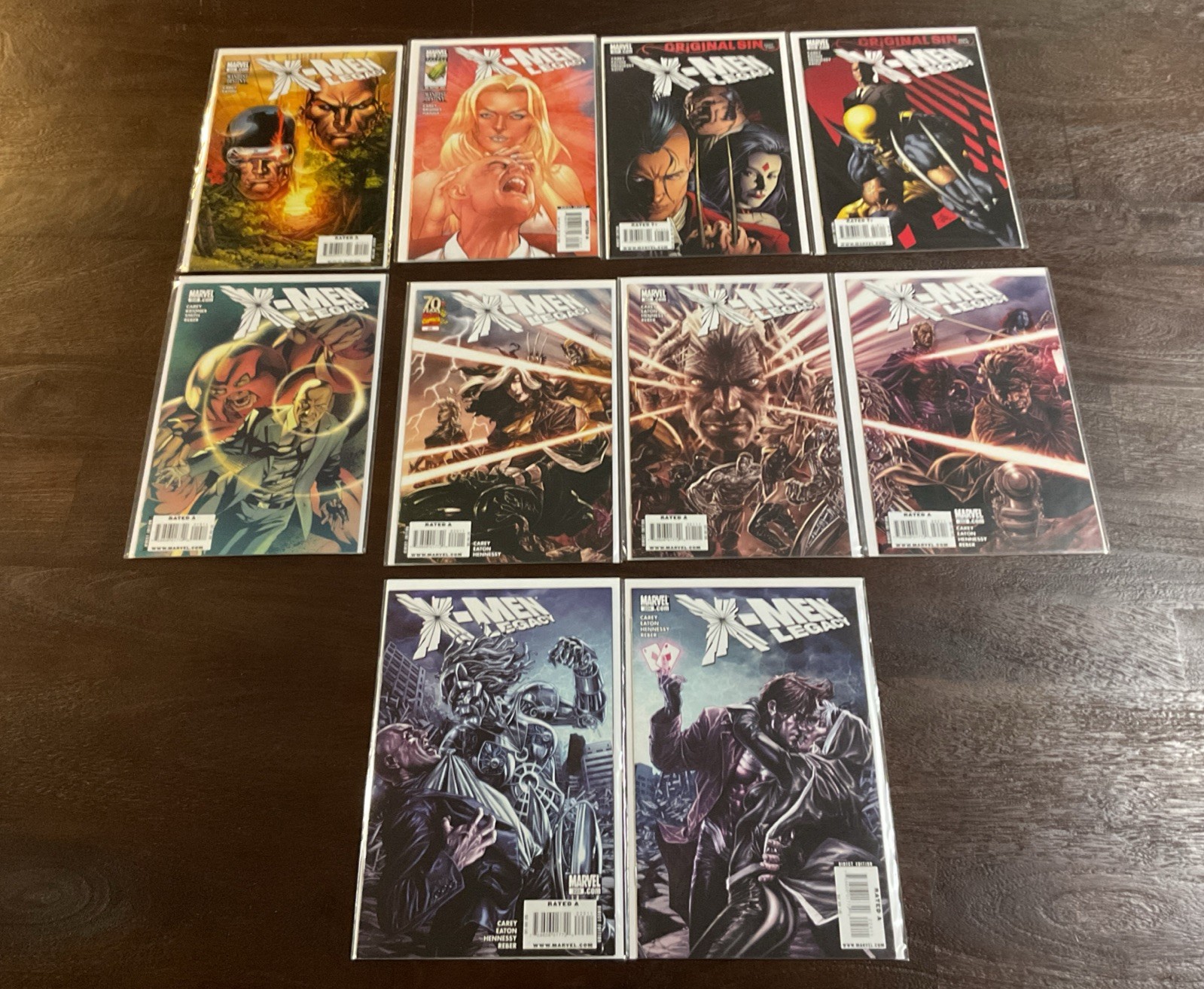 Lotto di 10 X-Men Legacy 215-224 VF-NM Marvel 2008 Mike Carey SALVAGE Rogue Gambit