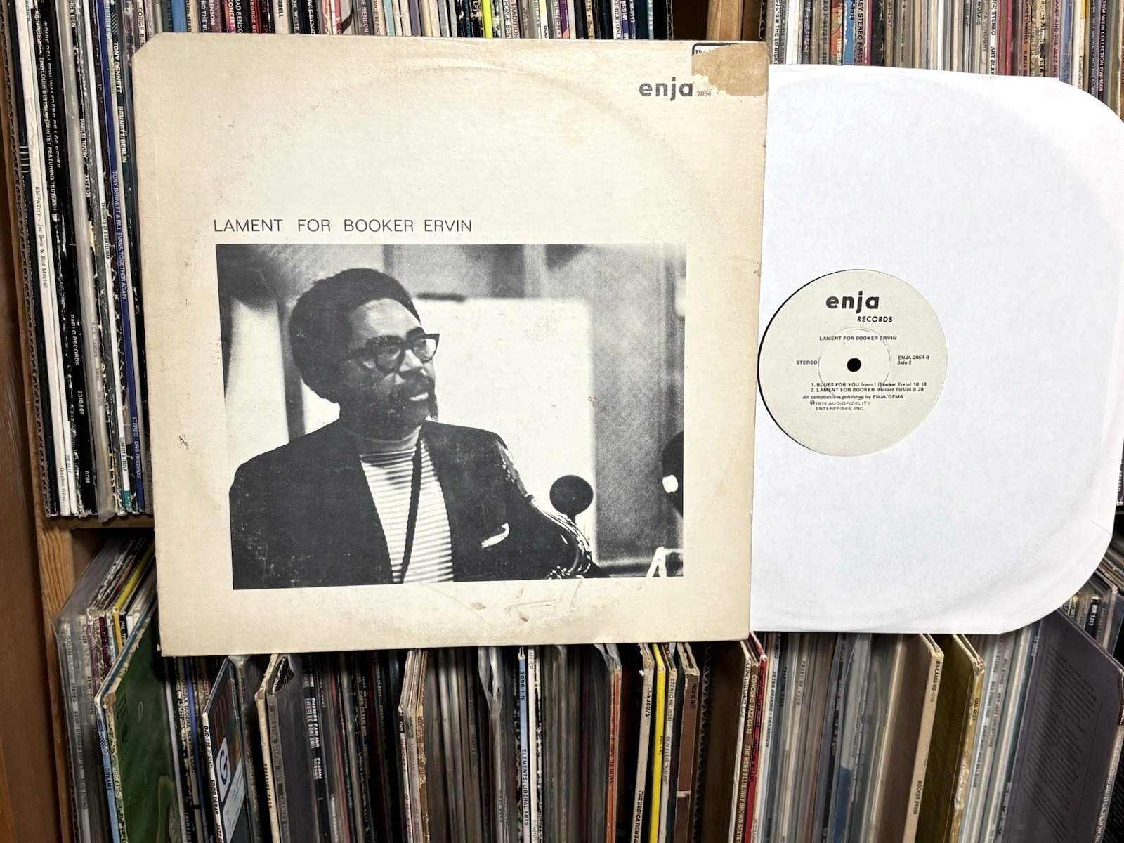 Booker Ervin "Lament For Booker Ervin" 1975 Enja LP (white label promo/VPI)