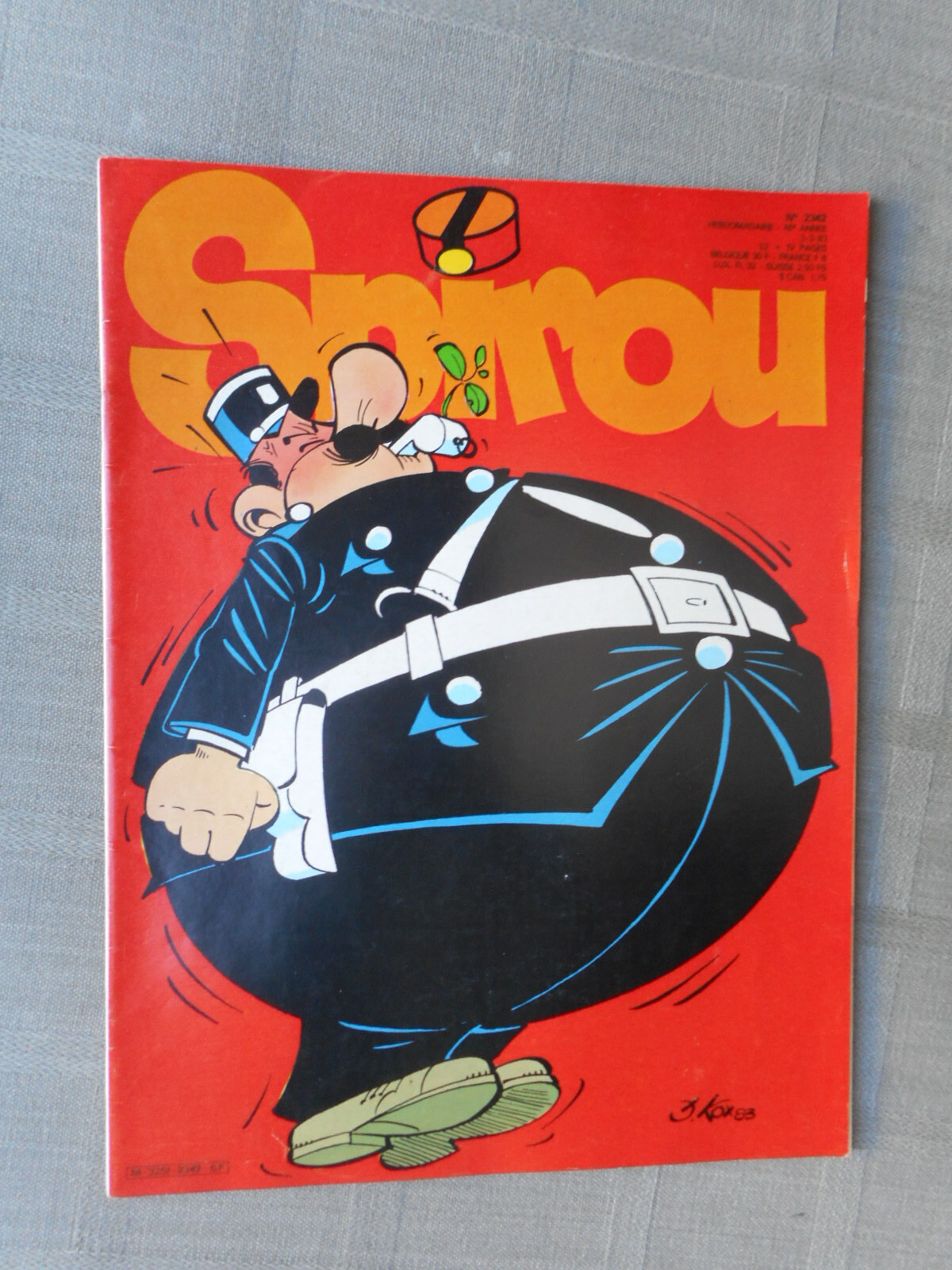 HEBDO SPIROU N°2342 1983 TBE CON IL SUPPLEMENTO