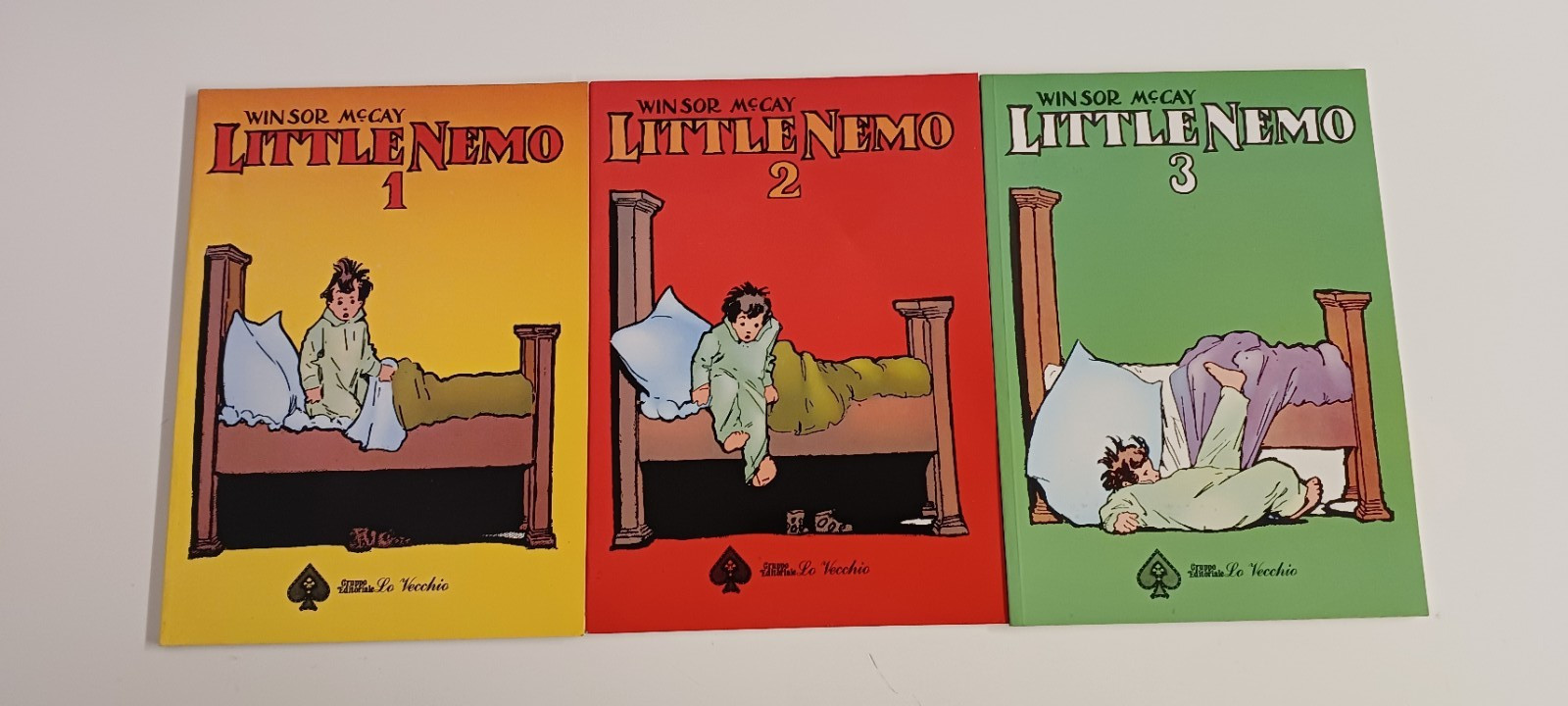 LOTTO 3 VOLUMI LITTLE NEMO DI WINSOR MC KAY DA 1 A 3  ED. LO VECCHIO 1984