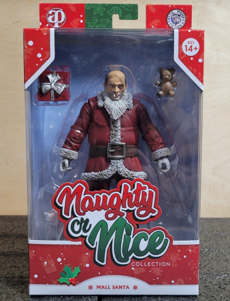 Figurina Babbo Natale Fresh Monkey Fiction Naughty or Nice Mall scala 1/12