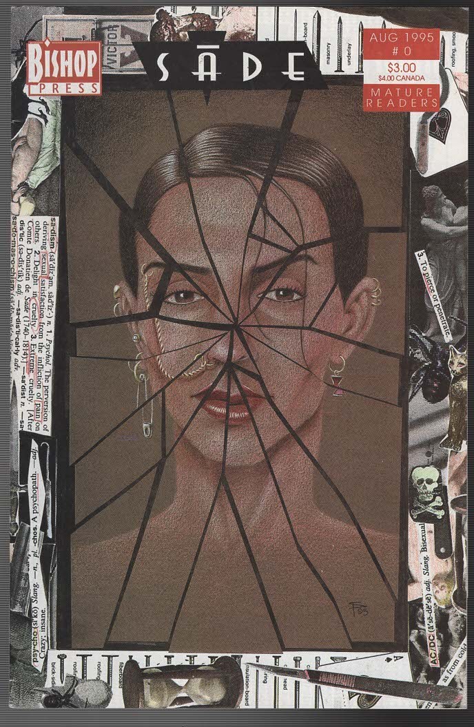 Bishop Press Sade #0 (1995) fumetto indiano in bianco e nero pagine sbagliate all'interno