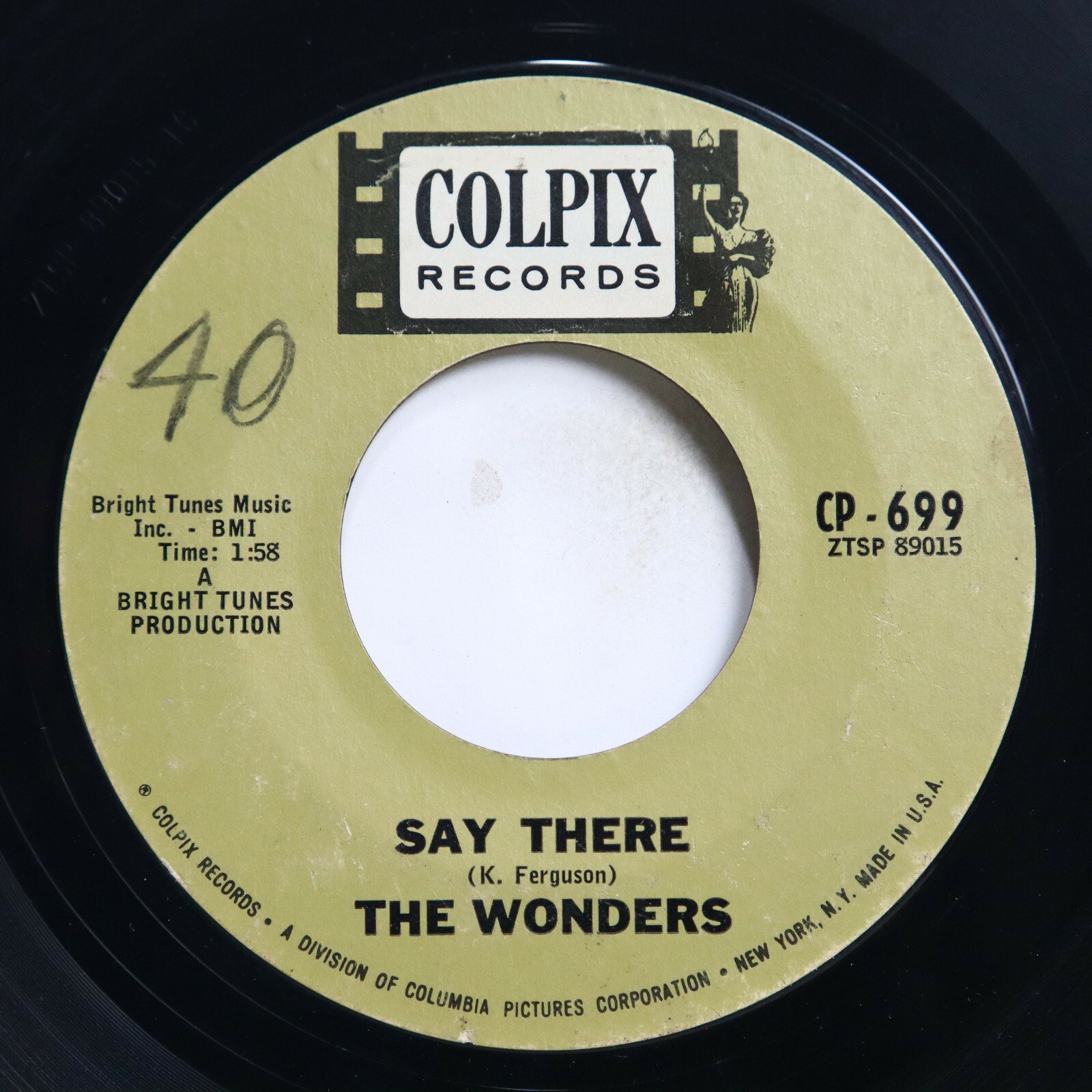 THE WONDERS - SAY THERE / MARILYN - DOO WOP 45