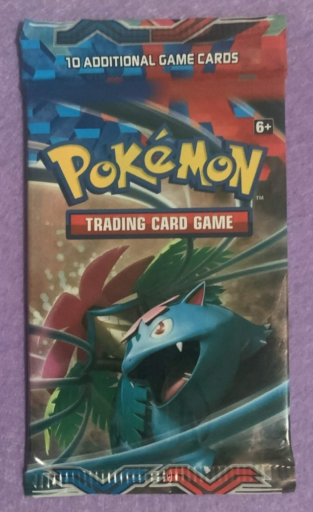 Pokemon XY Base Set (2014) Sealed Booster Pack - Rare Error Misalignment