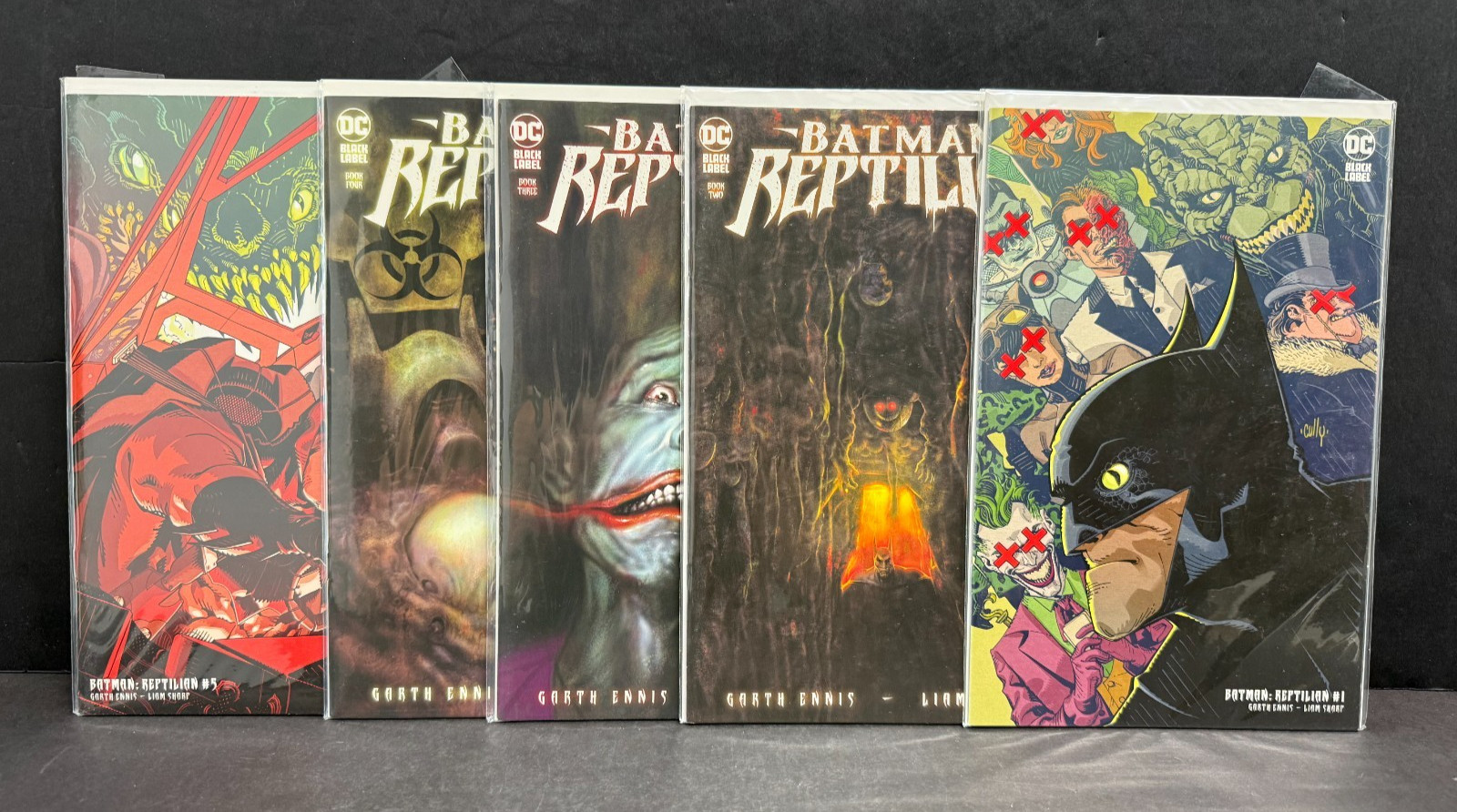 Batman: Reptilian set quasi completo #1 2 3 4 5 #1-6 DC 2021 Garth Ennis