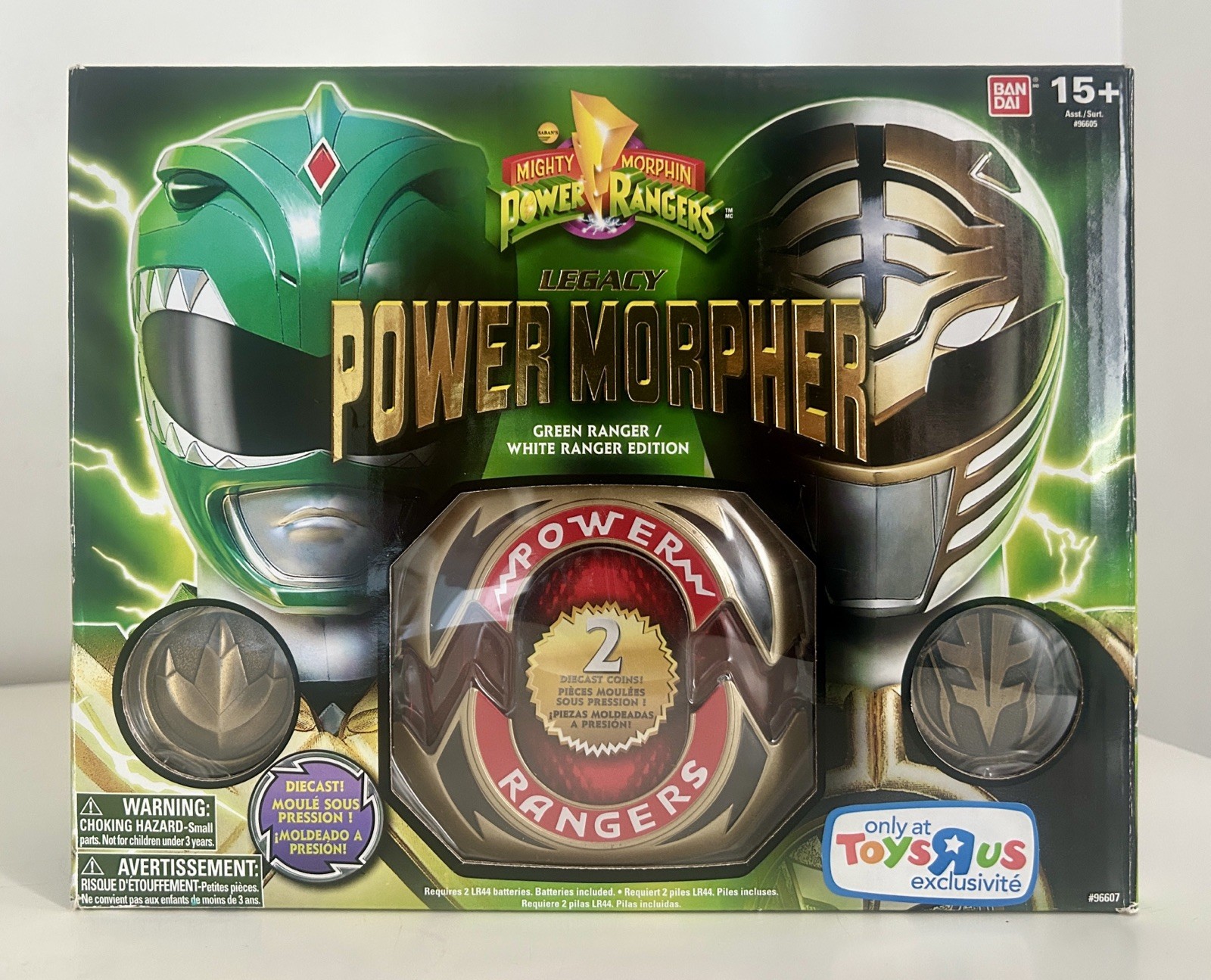 Power Rangers MMPR Bandai 2014 Legacy Green & White Tommy Oliver Morpher