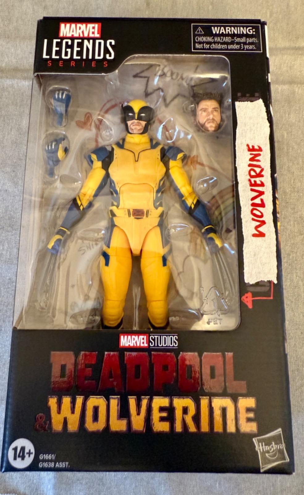 Figurina Marvel Legends Deadpool & Wolverine nuova sigillata - azione Wolverine 6"