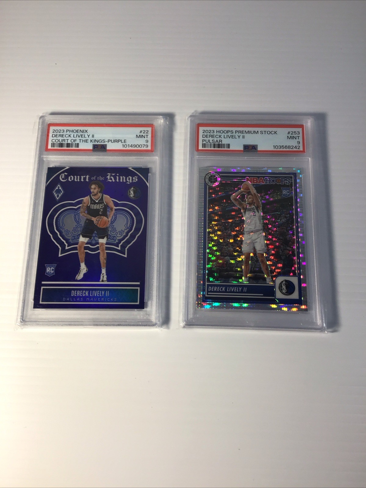 Dereck Lively Lot Of 2 Psa 9 Graded Cards #253 & #22 Make Offers Thx