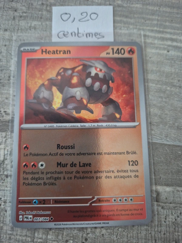 Carte pokemon he reverse PBL