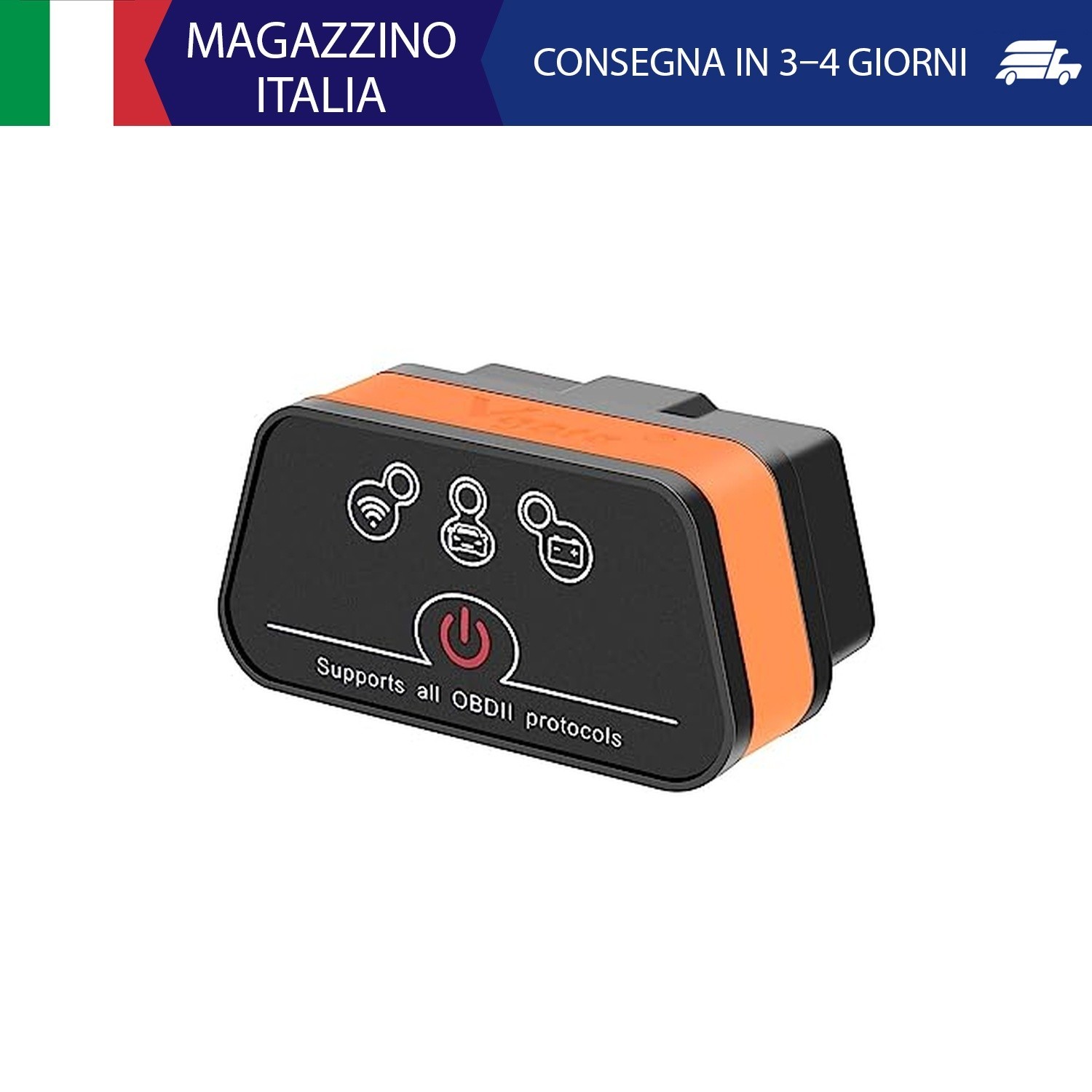 Vgate iCar 2 WiFi EOBD OBDII OBD 2 interfaccia auto diagnostica, Android, IOS, W