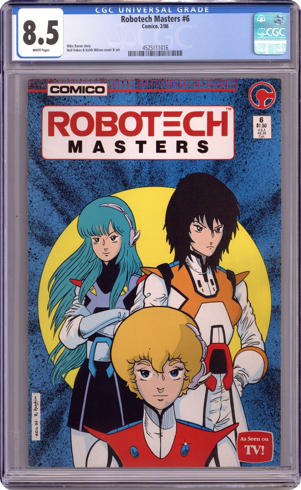 Robotech Masters #6 CGC 8.5 1986 4525111016