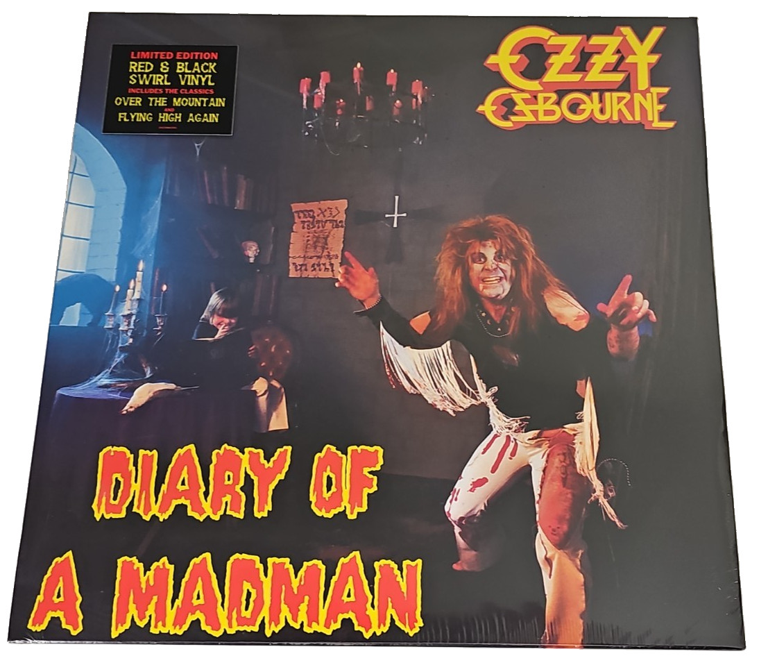 Ozzy Osbourne Diary Of A Madman Limited Edition Red & Black Colored Vinyl 2021