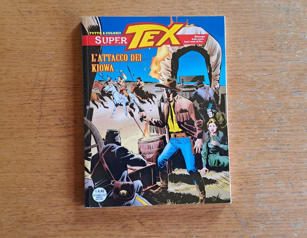 Super Tex n.11: "L'attacco dei Kiowa", Bonelli Editore, settembre 2022, a colori